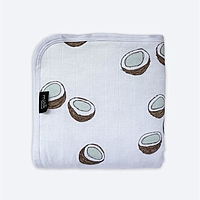 Муслиновое утеплённое одеяло «Кокосы», размер 100x75 см
