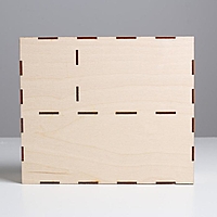 Ящик деревянный «С новым годом», 20,5 х 24 х 10 см