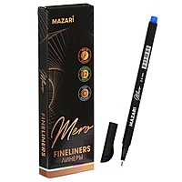 Ручка капилярная Mazari MERO 0,4мм СИНЯЯ, картонная упаковка