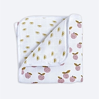 Муслиновое утеплённое одеяло «Персики», размер 100x75 см