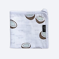 Муслиновое лёгкое одеяло «Кокосы», размер 80x80 см