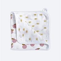 Муслиновое лёгкое одеяло «Персики», размер 80x80 см