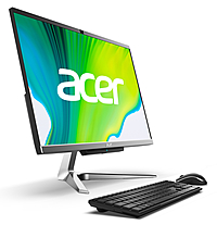 Моноблок Acer Aspire C24-963 23.8" Full HD i5 1035 G1 (1)/8Gb/SSD512Gb/UHDG/Windows 10 Home/GbitEth/WiFi/BT/65W/клавиатура/мышь/Cam/серебристый 1920x1080