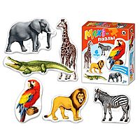 Макси-пазлы Африканские животные 6 картинок