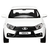Машина металл "Lada Vesta седан" 1:24 цв белый,откр  двери,капот,багаж,свет,зв JB1251124