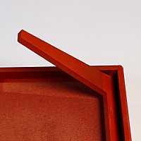 Столик для завтрака, с ручками "Сканди", 47×30×21 см, красный