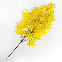 Декор "Листья на ветке", цвет желтый