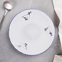 Блюдце «Рококо Гуси», d=12,5 см