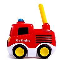 ZABIAKA Музыкальная игрушка "Пожарная машина" красная, звук, свет SL-04197