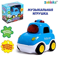 ZABIAKA Музыкальная игрушка "Полицейская машина" синяя, звук, свет SL-04196