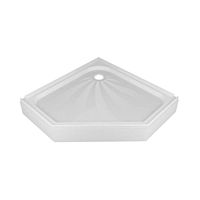 Поддон душевой ALEX BAITLER AB9017V-1, 90 х 90 х 17 см, пятиугольный, акриловый, белый