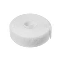 Лента-липучка для стяжки проводов, 1 шт, 100*1,5 см, белая