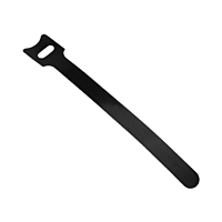 Лента-липучка для стяжки проводов, 1 шт, 15*1,2 см, черная