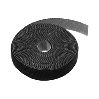 Лента-липучка для стяжки проводов, 1 шт, 300*1,5 см, черная