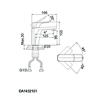 Смеситель для раковины D&K Berlin Technische DA1432115