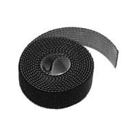 Лента-липучка для стяжки проводов, 1 шт, 100*1,5 см, черная