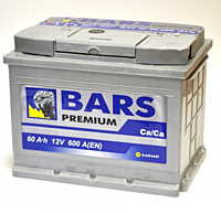 Аккумулятор BARS 6СТ-60.0 VL Premium (обратная полярность) 