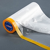 Защитная пленка с клейкой лентой для малярных работ, 110 см х 20 м