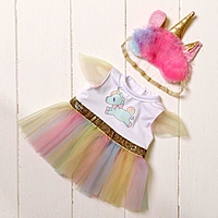 Одежда для пупса "Единорожка" с аксессаурами