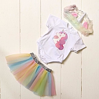 Одежда для пупса "Единорожка" с аксессуарами