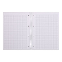 Тетрадь А4 80л кл на греб NEWtone PASTEL Лаванда облож мел карт глянц 62009