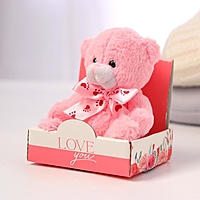 Мягкая игрушка "Love you" розы, мишка