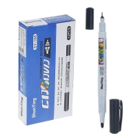 Mаркер для CD/DVD двухсторонний 0,7/2,0 мм чёрный