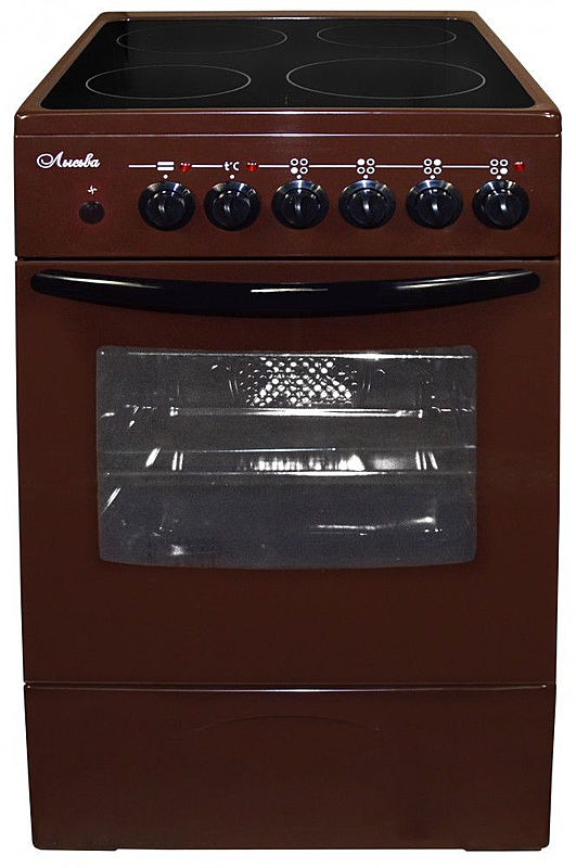 Плита электрическая Лысьва EF4004MK00 коричневый без крышки