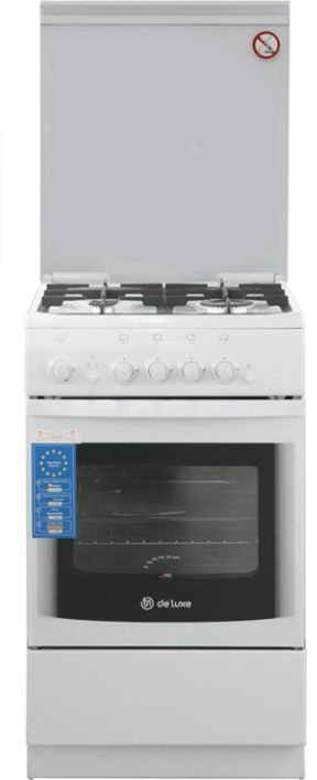 Плита газовая De Luxe 506040.14г (кр) ЧР белый