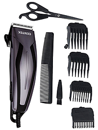 Машинка для стрижки Centek CT-2128 черный/фиолетовый