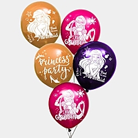 Воздушные шары "Princess party", Принцессы (набор 5 шт) 12 дюйм