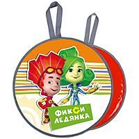 Ледянка мягкая Фикси на оранжевом круглая