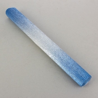 Бумага гофрированная 802/2 серебро-голубой лед металл, 50 см х 2,5 м
