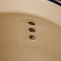 Чайник сферический Керченская эмаль, 3 л, деколь МИКС, цвет слоновая кость