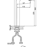 Смеситель для раковины D&K Venice Gondola DA1022041 хром