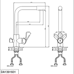 Смеситель для кухни D&K Rhein Marx DA1391601 под фильтр