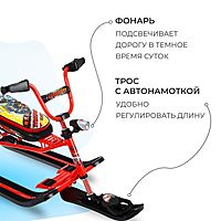 Снегокат Snowdrive СНД3/SD22 велоруль цвет красный/черный
