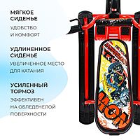 Снегокат Snowdrive СНД3/SD22 велоруль цвет красный/черный