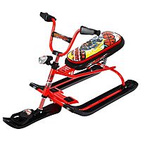 Снегокат Snowdrive СНД3/SD22 велоруль цвет красный/черный