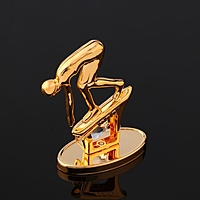 Сувенир "Пловец на старте" с  кристаллами Сваровски, 6,5х7,5х3 см