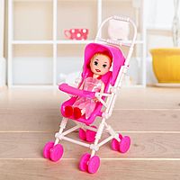 Кукла-малышка «Ляля» в коляске, с аксессуарами, МИКС