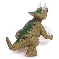 Динозавр "Вилли", работает от батареек, световые и звуковые эффекты