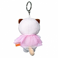 Мягкая игрушка-брелок "Кошечка Ли Ли в платье" АВВ-019,12 см