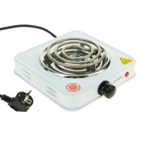 Плитка электрическая LuazON LHP-001, спираль, 1000 Вт, провод 65 см, d = 13 см