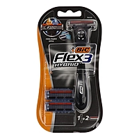 Набор BIC 3 FLEX  HYBRID станок для бритья + 2 кассеты с 3 лезвиями