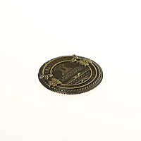 Монета знак зодиака "Близнецы", диам 2,5 см