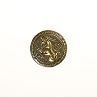Монета знак зодиака "Козерог", диам 2,5 см