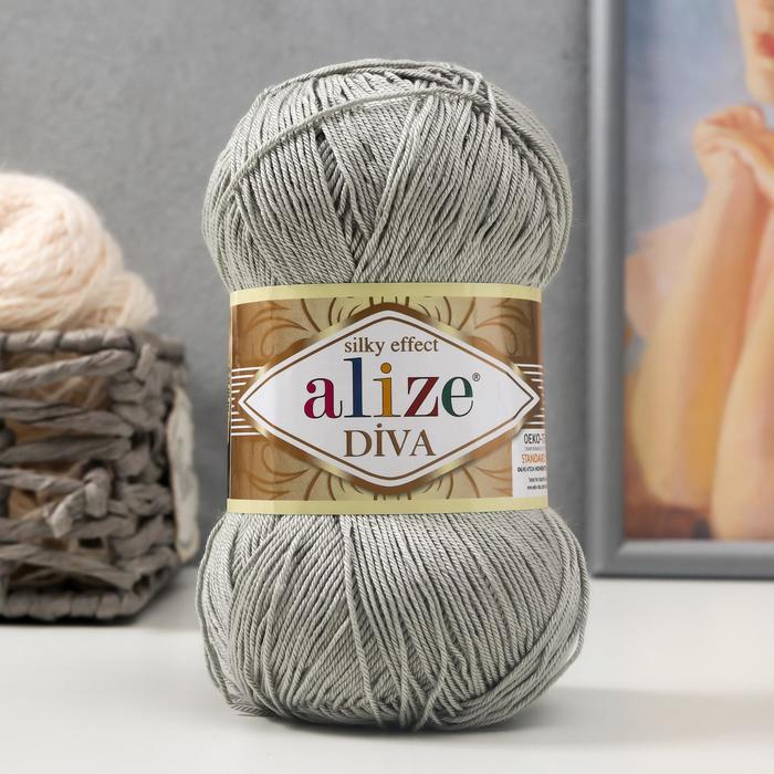 Пряжа diva (79, базилик). Пряжа diva 320 красное дерево. Alize diva 145, уп. Diva 100. Серый.