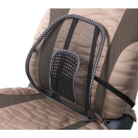 Ортопедическая спинка-подушка с вертикальным массажером на сиденье 38*39 см