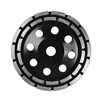 Чашка алмазная зачистная TUNDRA PRO, повышенный ресурс, двухрядная, 180 мм